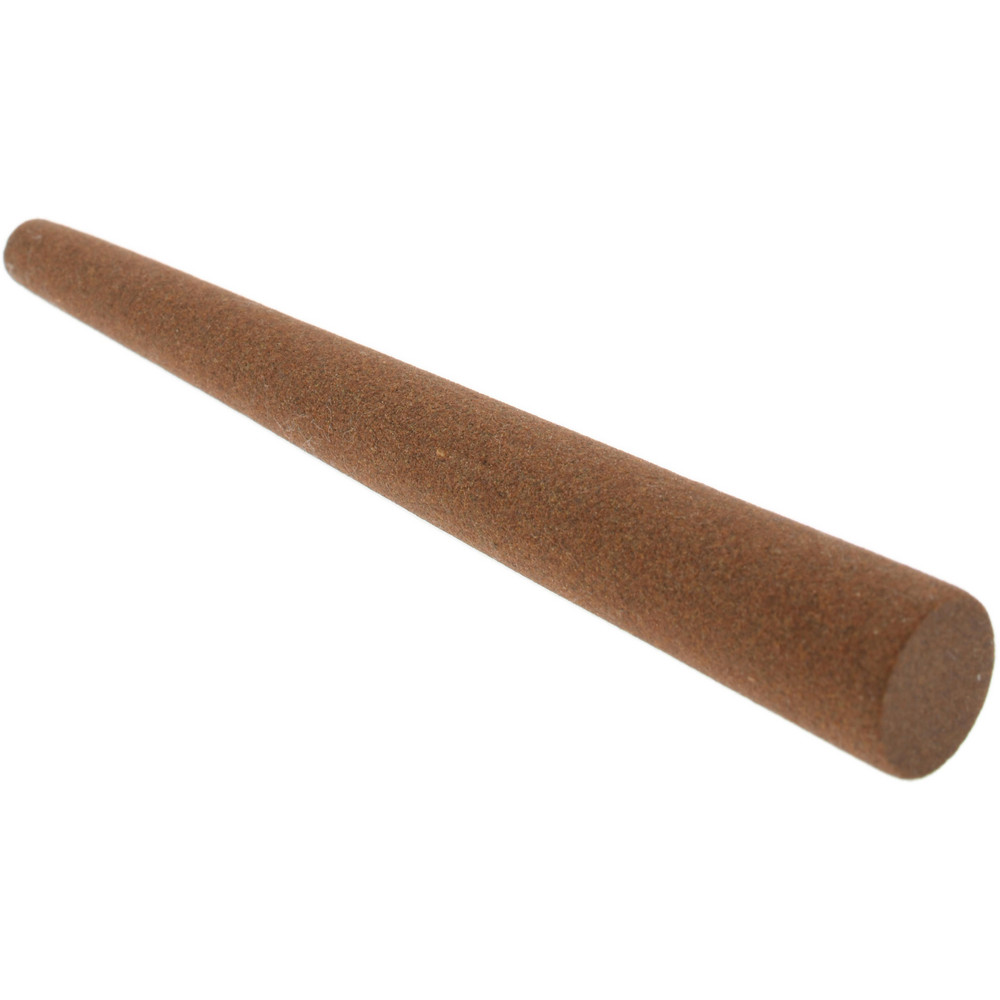 Sharpening Stone: 1/2'' Thick, Round Tapered, Aluminum Oxide