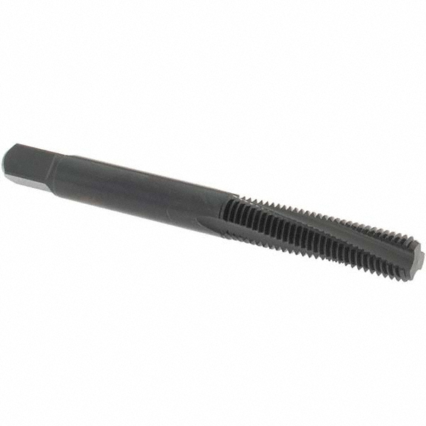Spiral Flute Tap: 1/4-28 UNF, 3 Flutes, Bottoming, 3B Class of Fit, Powdered Metal, Oxide Coated