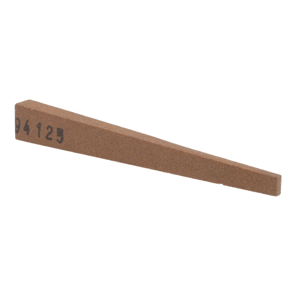 Sharpening Stone: 1/4'' Wide, Flat Tapered, Aluminum Oxide