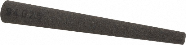 Sharpening Stone: 1/4'' Wide, Round Tapered, Aluminum Oxide