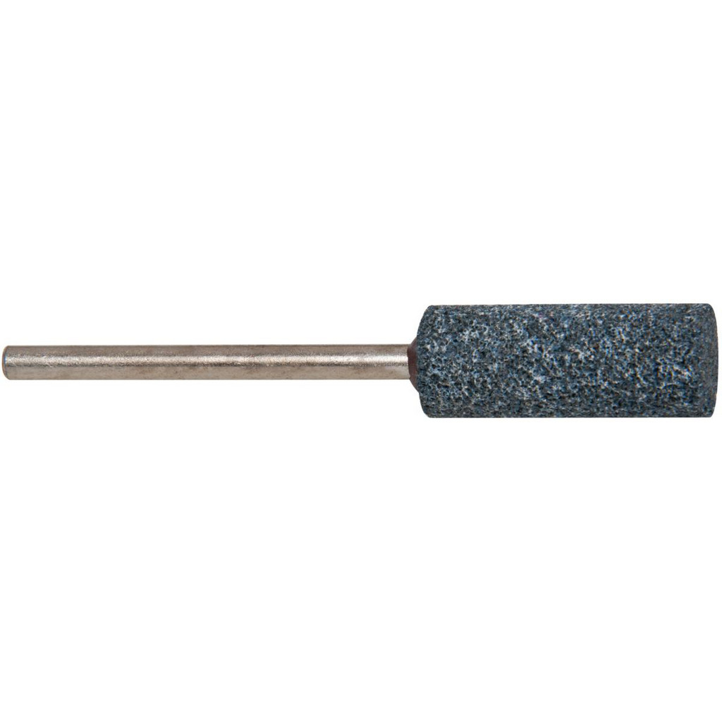 Made in USA | Grier Abrasives Mounted Point: 1" Thick, 1/8" Shank Dia, W178, 60 Grit, Medium - Blue, Aluminum Oxide, 1-1/2" Shank Length