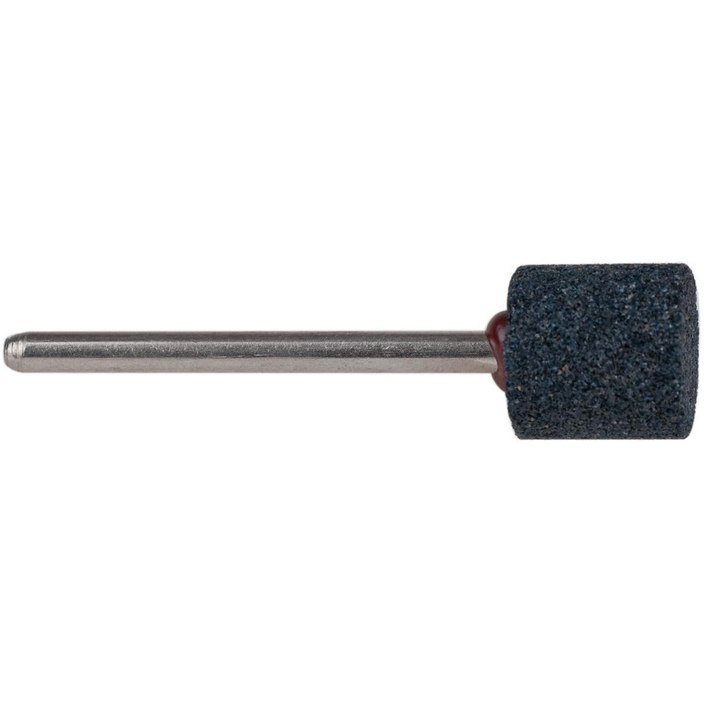 Made in USA | Grier Abrasives Mounted Point: 1/2" Thick, 1/8" Shank Dia, W185, 60 Grit, Medium - Blue, Aluminum Oxide, 1-1/2" Shank Length | 25-Pack