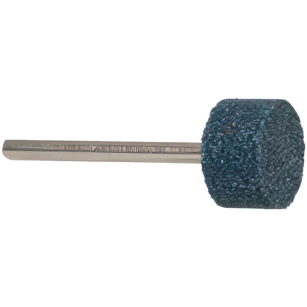 Mounted Point: 3/8" Thick, 1/8" Shank Dia, W193, 60 Grit, Medium
