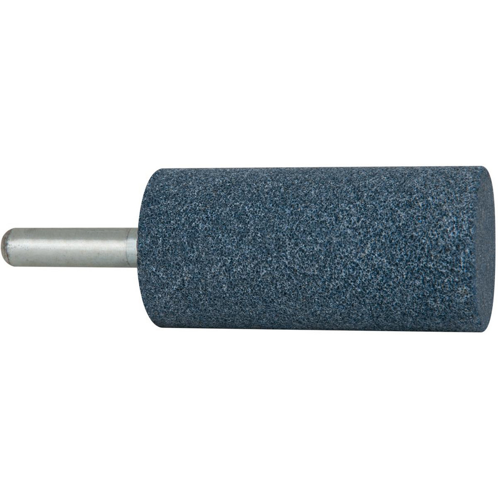Made in USA | Grier Abrasives Mounted Point: 3" Thick, 3/8" Shank Dia, W241, 60 Grit, Medium - Blue, Aluminum Oxide, 1-1/2" Shank Length