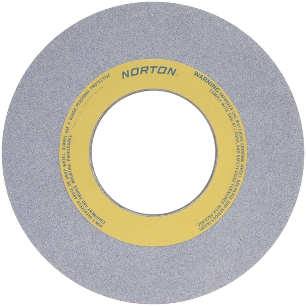 Norton 66253207705 Surface Grinding Wheel: 12" Dia, 1" Thick, 5" Hole, 60 Grit, J Hardness Image