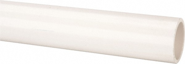 1-1/4" Pipe, 5' Long PVC Unthreaded Plastic Pipe Nipple