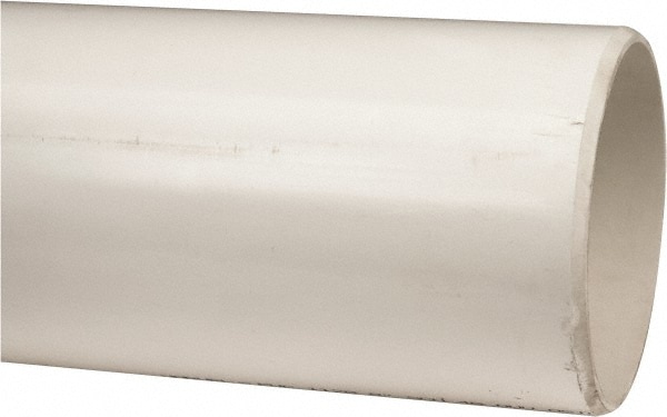 8" Pipe, 5' Long PVC Unthreaded Plastic Pipe Nipple