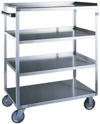 Linen Utility Cart: Stainless Steel