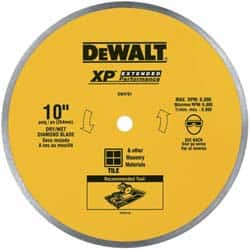 Dewalt DW4762 Wet & Dry Cut Saw Blade: 10" Dia, 5/8" Arbor Hole 