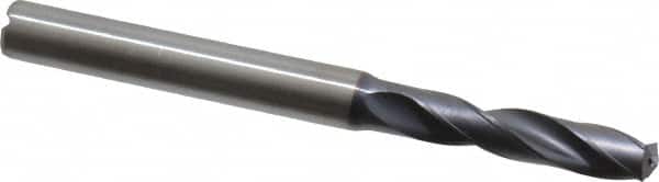 3.5" OAL 3/8" Coolant Through TiAlN Coated Carbide Drill 1.81 Flute Length 