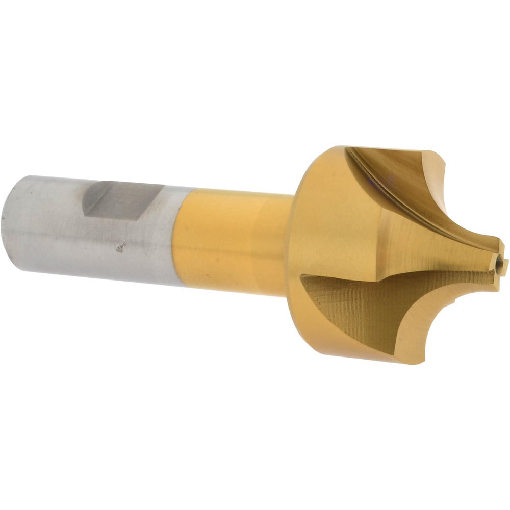 Corner Rounding End Mill: 1/2" Radius, 1-1/2" Dia, 4 Flutes, High Speed Steel