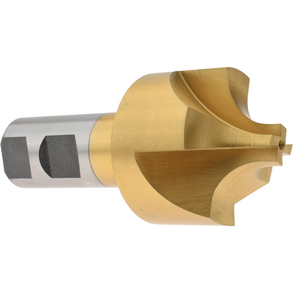 Corner Rounding End Mill: 9/16" Radius, 1-5/16" Dia, 4 Flutes, High Speed Steel