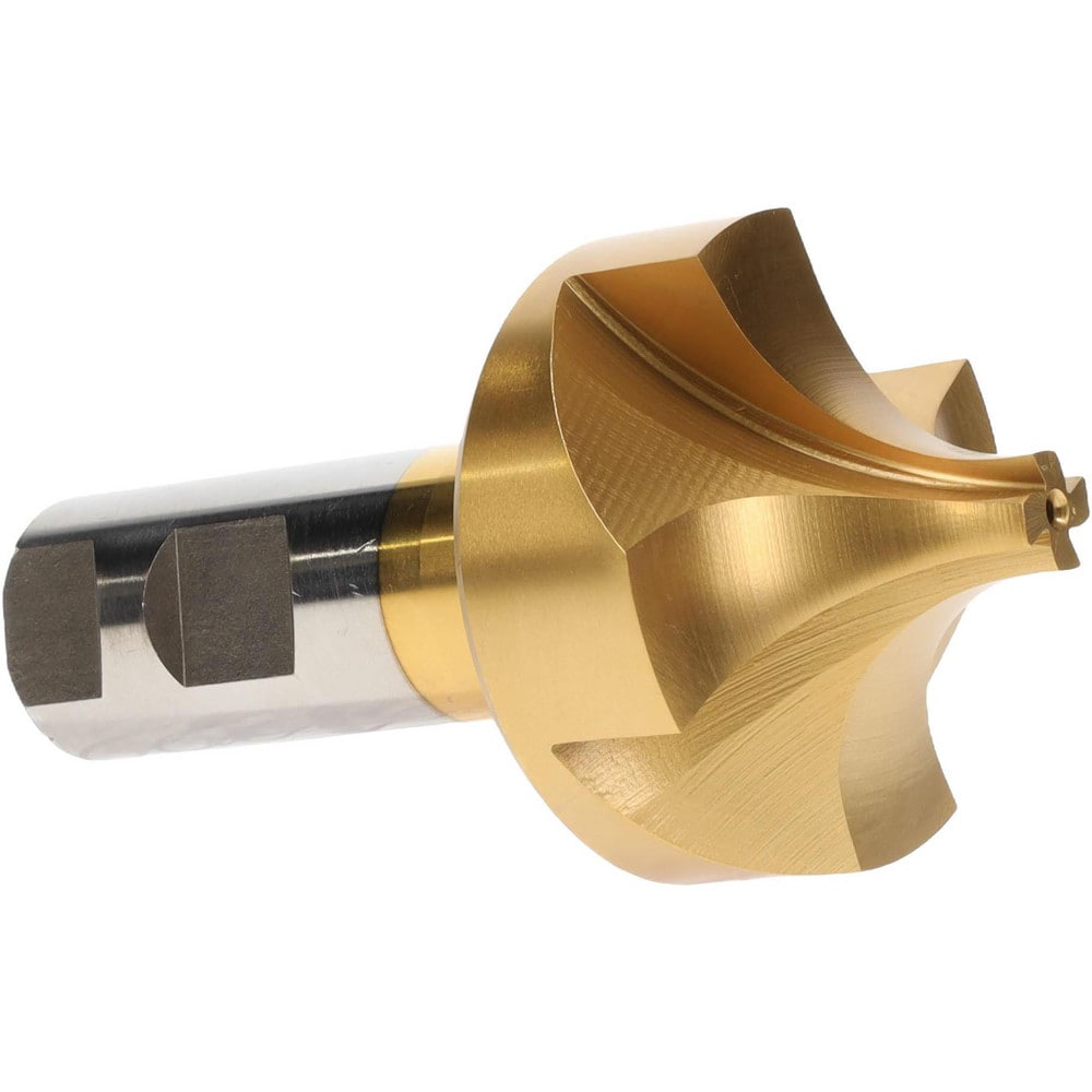 Corner Rounding End Mill: 25/32" Radius, 2-1/4" Dia, 4 Flutes, High Speed Steel