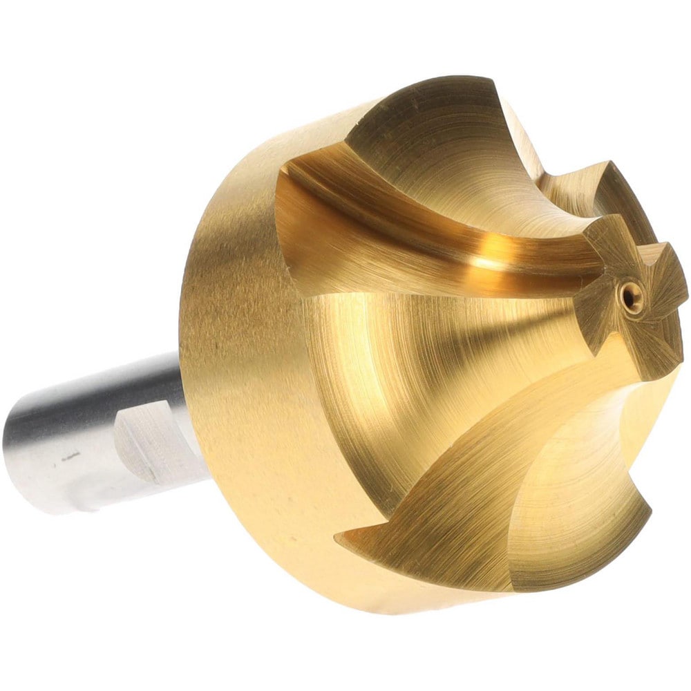 Corner Rounding End Mill: 27/32" Radius, 2-1/2" Dia, 4 Flutes, High Speed Steel