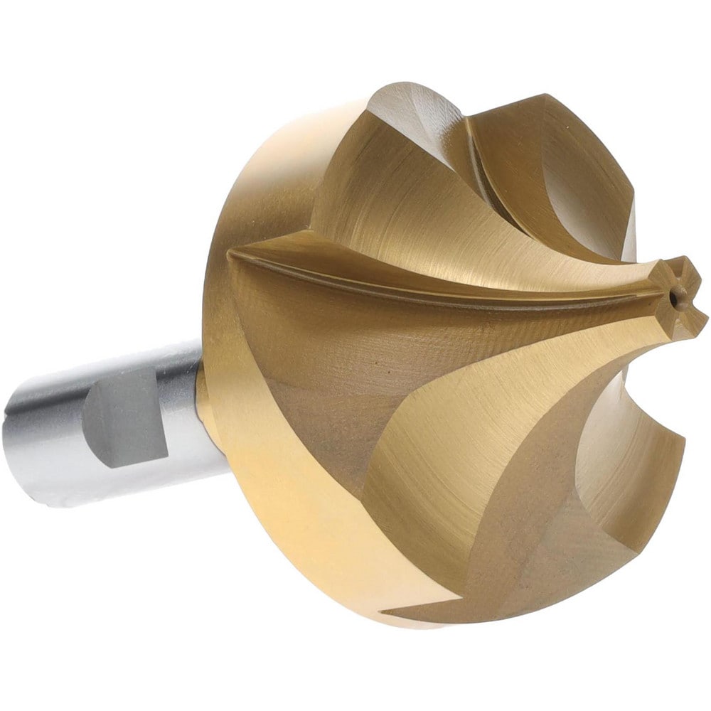 Corner Rounding End Mill: 1" Radius, 2-5/8" Dia, 4 Flutes, High Speed Steel