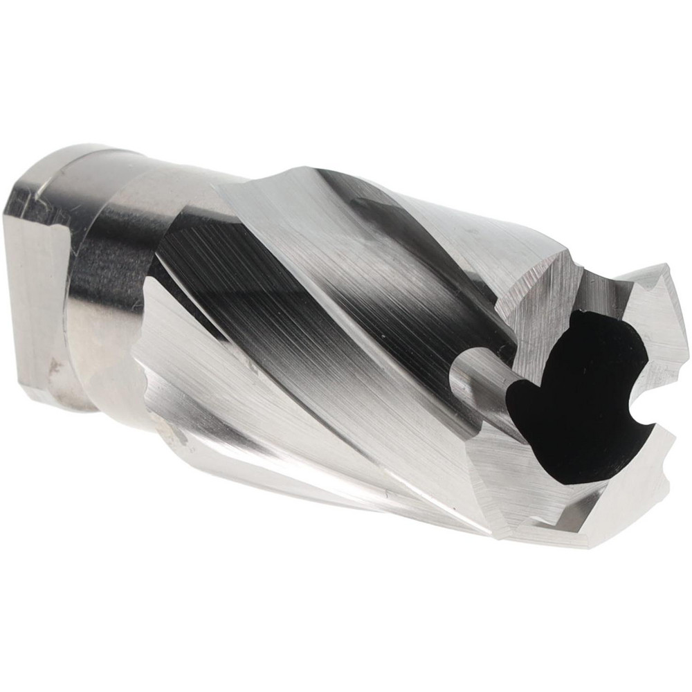 Annular Cutter: 13/16" Dia, 3/4" Depth of Cut, Cobalt - 5/8" Shank Dia, Rotaloc Twist-Style Shank, Bright/Uncoated