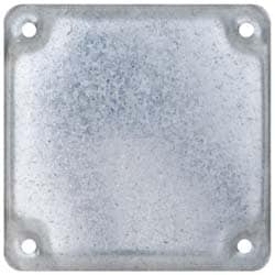 Square Surface Electrical Box Cover: Steel