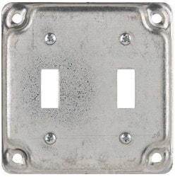 Square Surface Electrical Box Cover: Steel