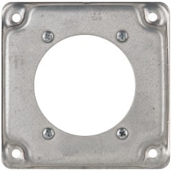 Square Surface Electrical Box Cover: Steel