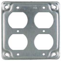 Square Surface Electrical Box Cover: Steel