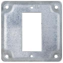 Square Surface Electrical Box Cover: Steel