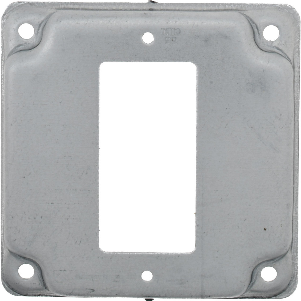 Square Surface Electrical Box Cover: Steel