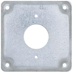 Square Surface Electrical Box Cover: Steel