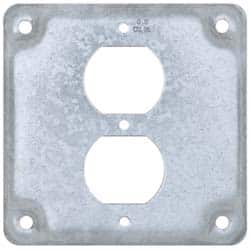 Square Surface Electrical Box Cover: Steel