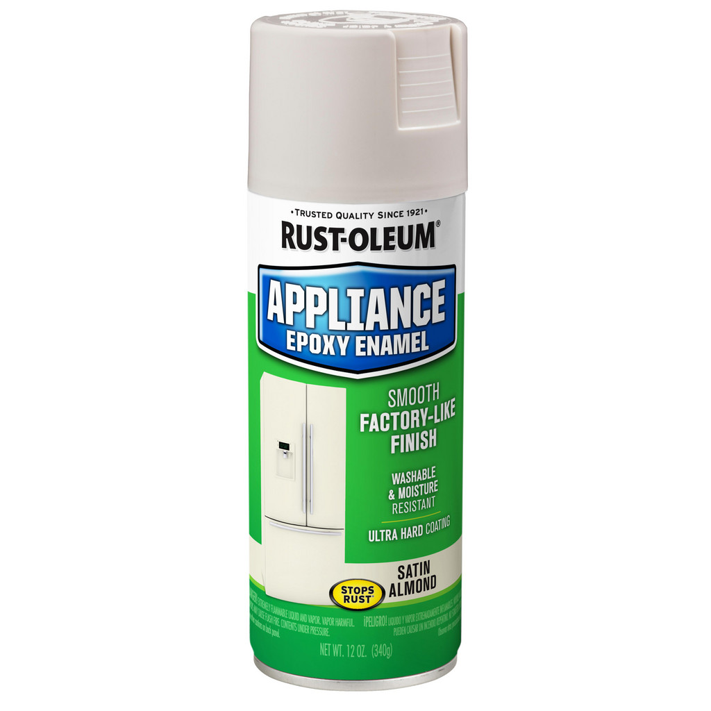 Rust-Oleum Spray Paint: Brown, Gloss, Epoxy - 12.000 oz Container, Use on Appliances Such as Refrigerators, Dishwashers, Laundry Machines, & Other
