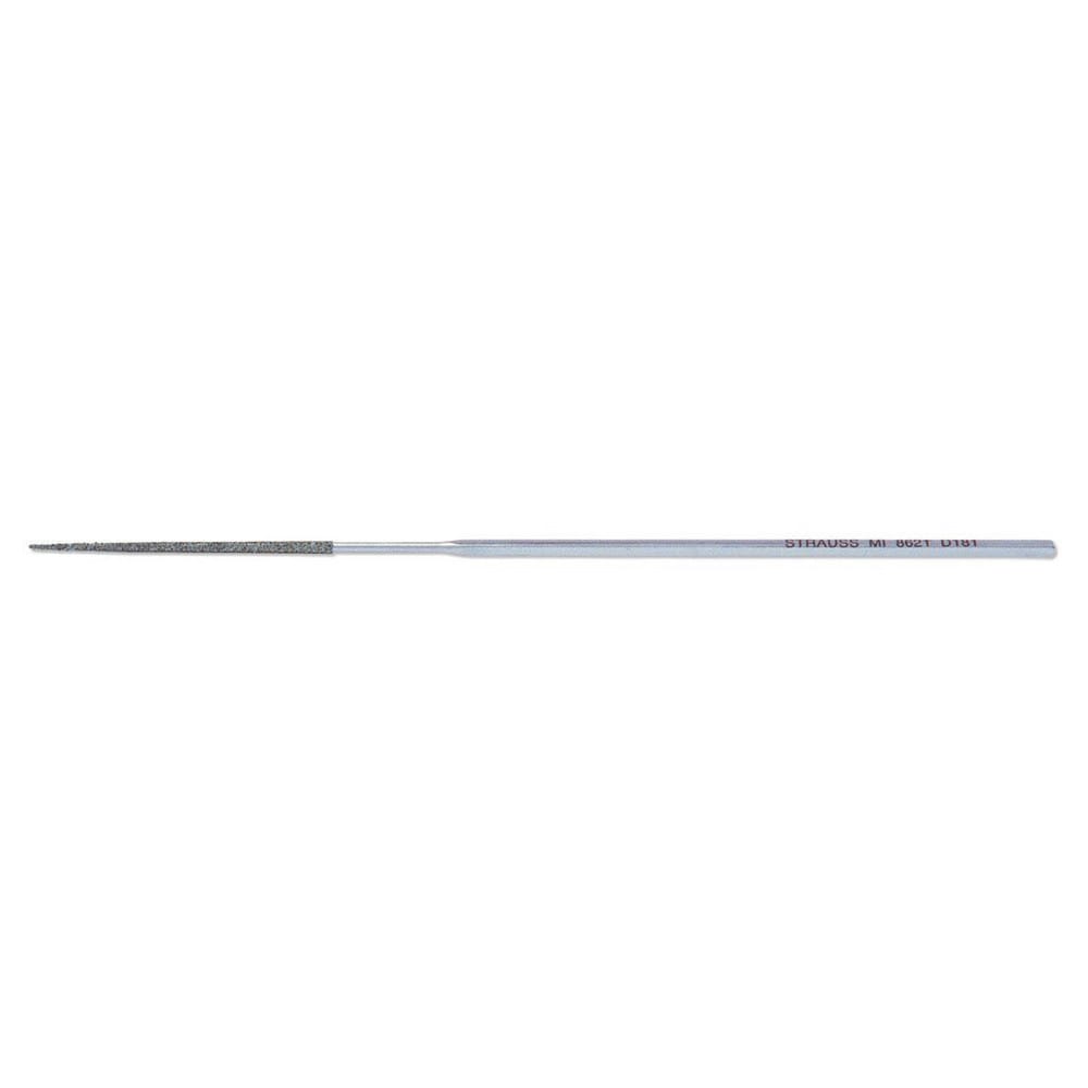 Strauss MI8621 D181 5-1/2" OAL Coarse Round Needle Diamond File 