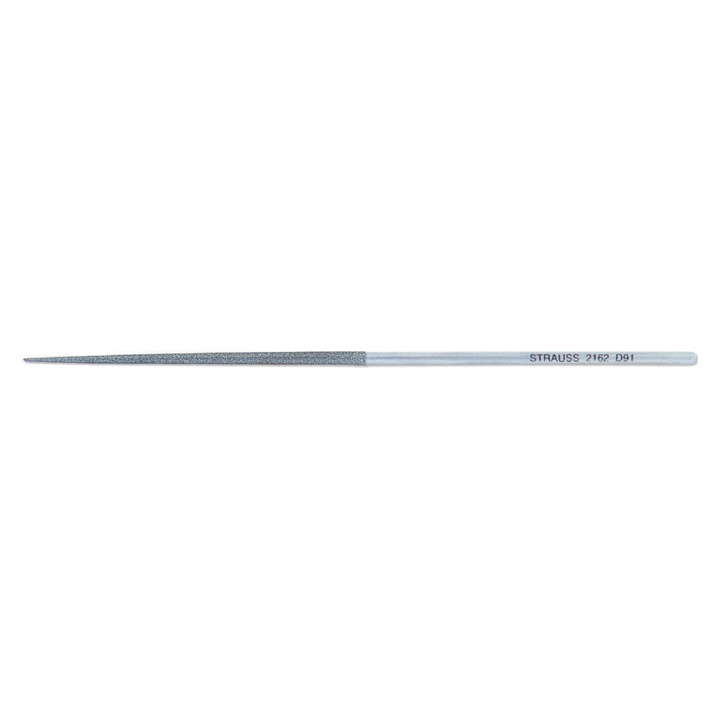 Strauss 2162 D181 5-1/2" OAL Coarse Round Needle Diamond File 