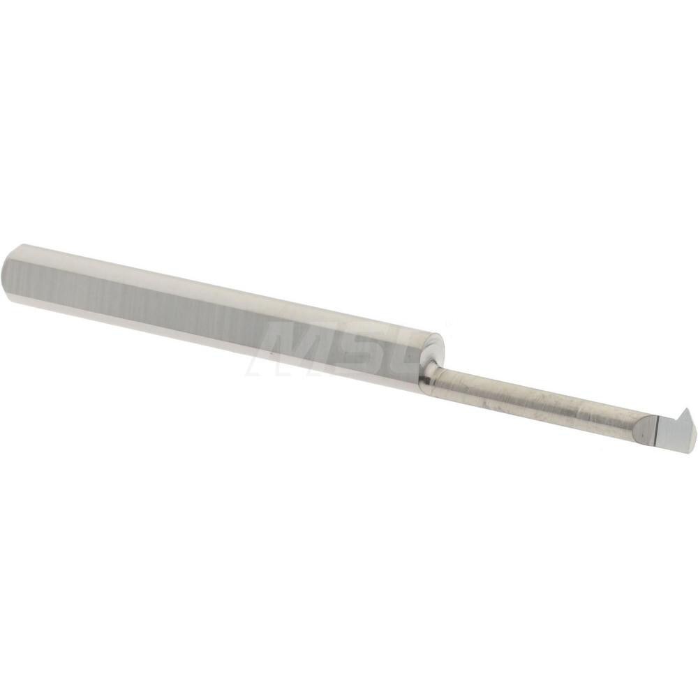 Single Point Theading Tool: 0.09" Min Thread Dia, 32 to 64 TPI, 0.5" Cut Depth, Internal, Solid Carbide