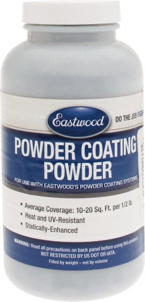 Made in USA - 8 oz Argent Silver Base Coat Paint Powder Coating - 05258702  - MSC Industrial Supply