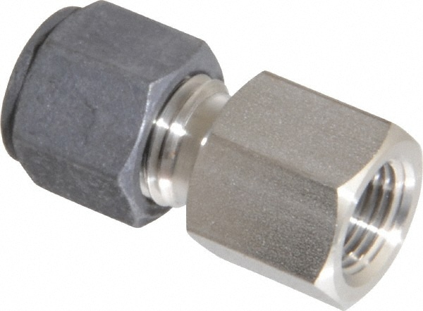 Parker 4-2 GBZ-SS Compression Tube Connector: 1/8" Thread, Compression x FNPT Image