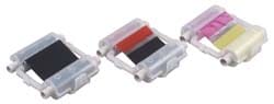 Ribbon Cartridge: 4-1/16" Wide, Black, Red, Blue & Yellow, Thermal Transfer Ribbon