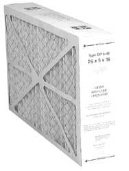 Pleated Air Filter: 16 x 20 x 5", MERV 8, Wire-Backed Pleated