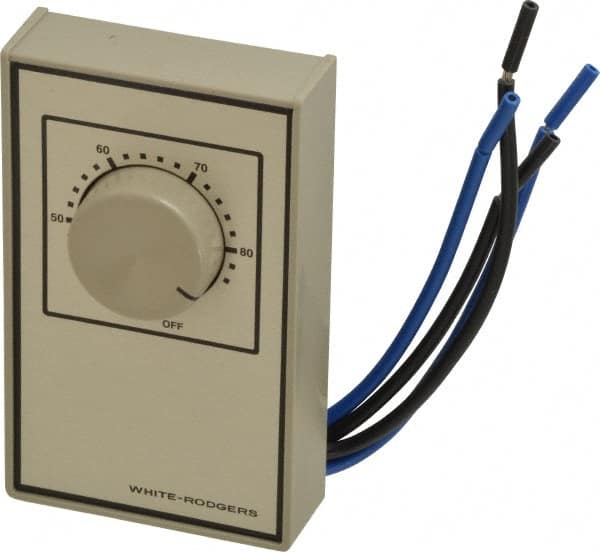 White-Rodgers 01A66 641S1 40 to 85°F, Heat Only, Line Voltage Wall Thermostat 