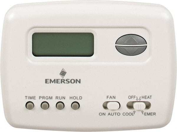 45 to 99°F, 2 Heat, 1 Cool, Economy Digital Heat Pump Thermostat (Hardwired with Battery Back-Up)