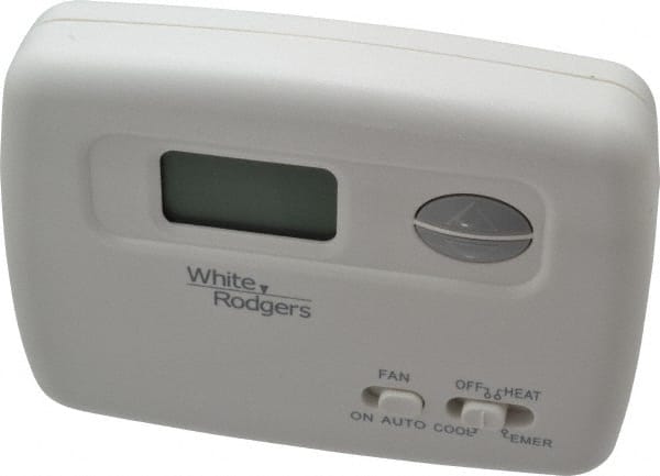 White-Rodgers 01F79 111S1 45 to 99°F, 2 Heat, 1 Cool, Economy Digital Heat Pump Thermostat (Hardwired with Battery Back-Up) 