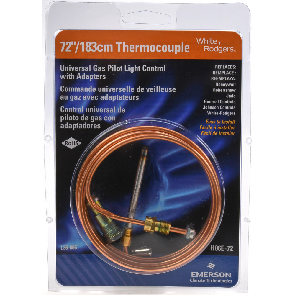 72" Lead Length Universal Replacement HVAC Thermocouple