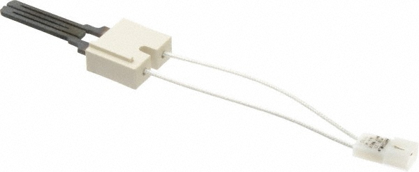 120 VAC, 5 Amp, Two Terminal Receptacle with .093" Male Pins Connection, Silicon Carbide Hot Surface Ignitor - 9" Lead Length, For Use with Gas Burner