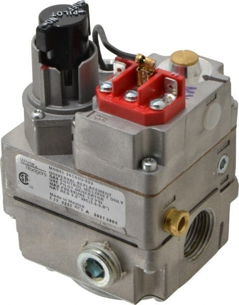 White-Rodgers 36C03U333S1 750 mV Coil Voltage, 1/2" x 3/4" Pipe, Natural, LP Standing Pilot Gas Valve 