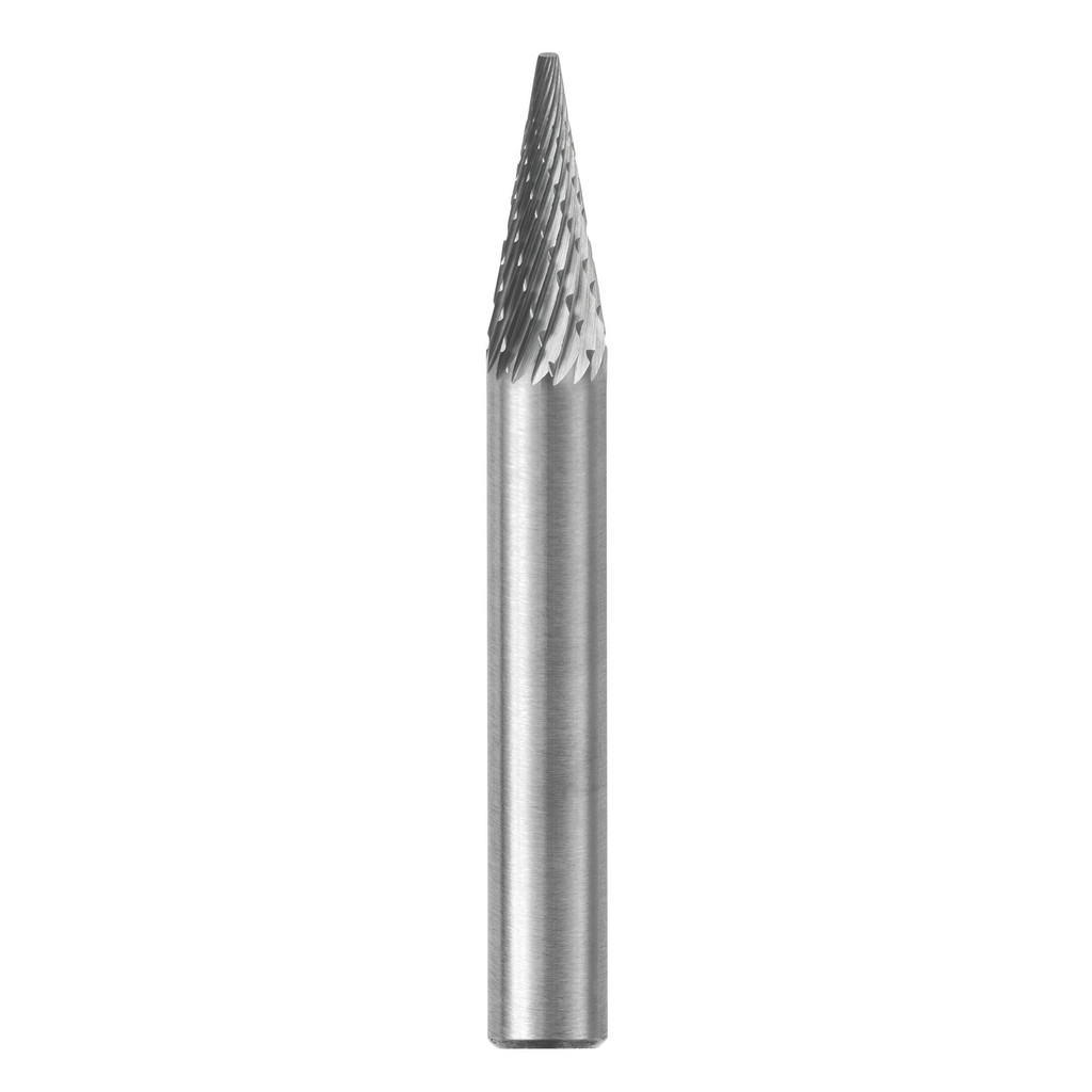 Buckeye Carbide SA-3XD Cylindrical Double Cut Carbide Burr - 1/4 X 3/8 X 1-1/2 Inch, USA Made