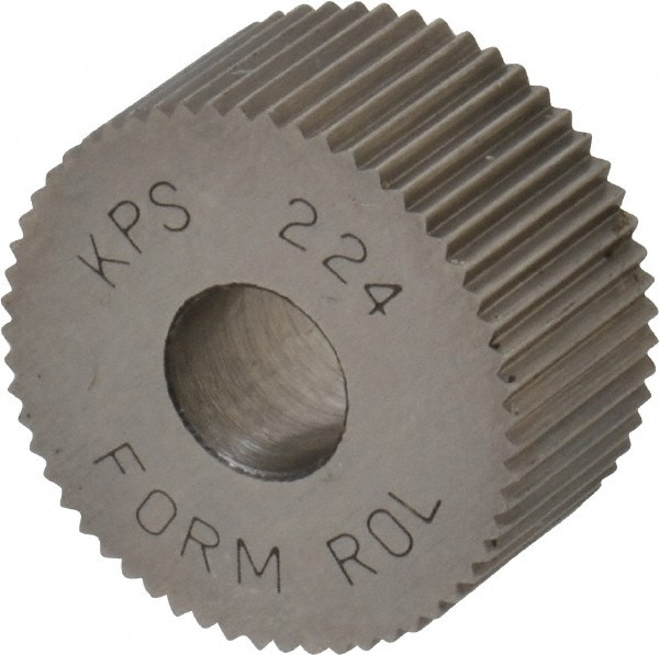 Made in USA KPS-224 Standard Knurl Wheel: 3/4" Dia, 90 ° Tooth Angle, 24 TPI, Straight, High Speed Steel Image