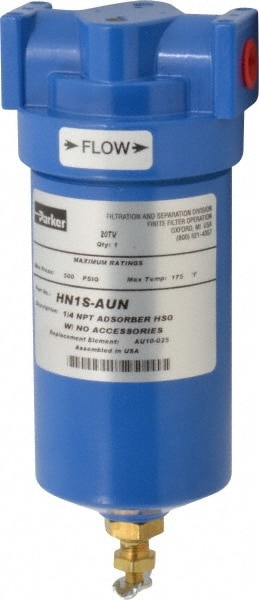 Adsorber Compressed Air Filter: 1/4" NPT Port