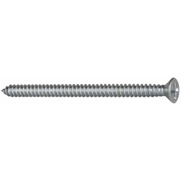 Value Collection PFTS0080250CZ Sheet Metal Screw: #8, Flat Head, Phillips Image