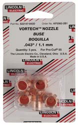 0.043 Inch Orifice Diameter Plasma Cutter Torch Nozzle