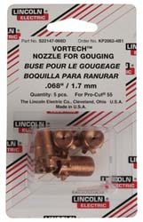 0.068 Inch Orifice Diameter Plasma Cutter Torch Nozzle