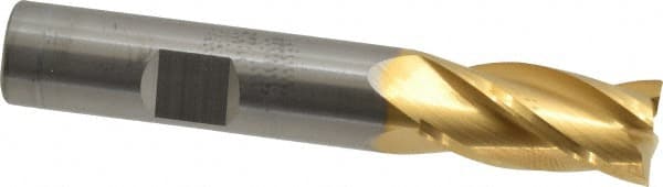 RobbJack ST-430-16-T Square End Mill: 1/2 Dia, 1 LOC, 1/2 Shank Dia, 3 OAL, 4 Flutes, Solid Carbide 