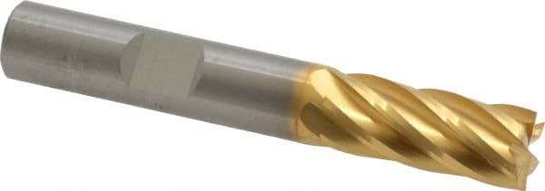 RobbJack ST-630-12-T Square End Mill: 3/8 Dia, 7/8 LOC, 3/8 Shank Dia, 2-1/2 OAL, 6 Flutes, Solid Carbide 